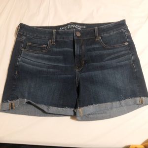 Midi length Jean shorts